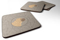 Shar Pei In the Kitchen Foam Coasters Set of 4 Cup Coasters for Indoor Outdoor, Tabletop Protection, Anti Slip, Mouse pad Material