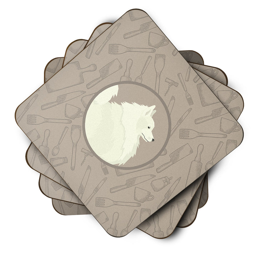 Spitz In the Kitchen Foam Coasters Set of 4 Cup Coasters for Indoor Outdoor, Tabletop Protection, Anti Slip, Mouse pad Material