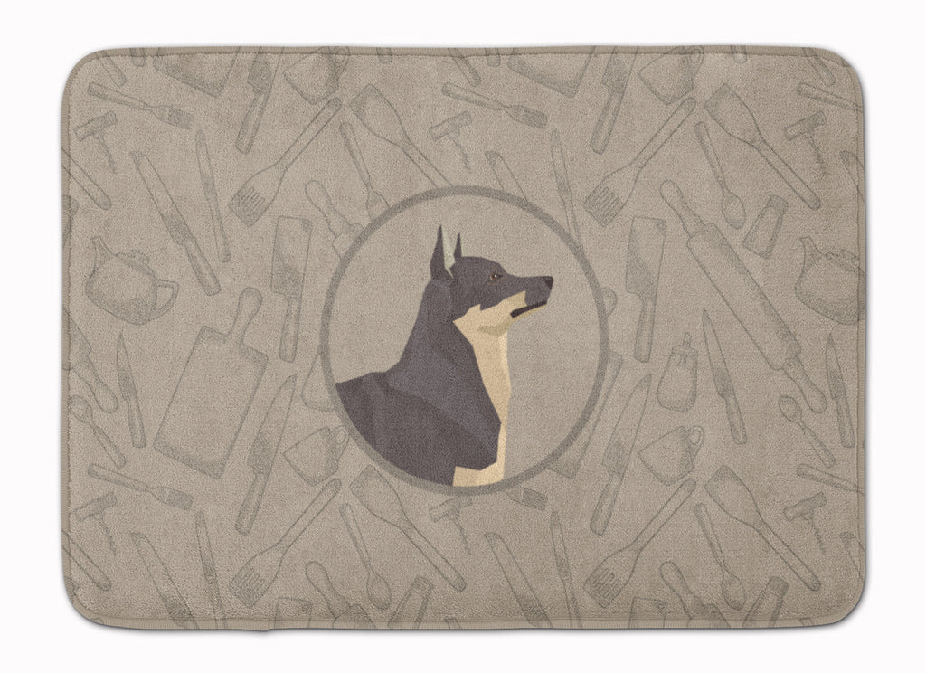 Swedish Vallhund In the Kitchen Memory Foam Kitchen Mat Machine Washable Anti-Fatigue Cushion Comfort Bath or Kitchen Rug