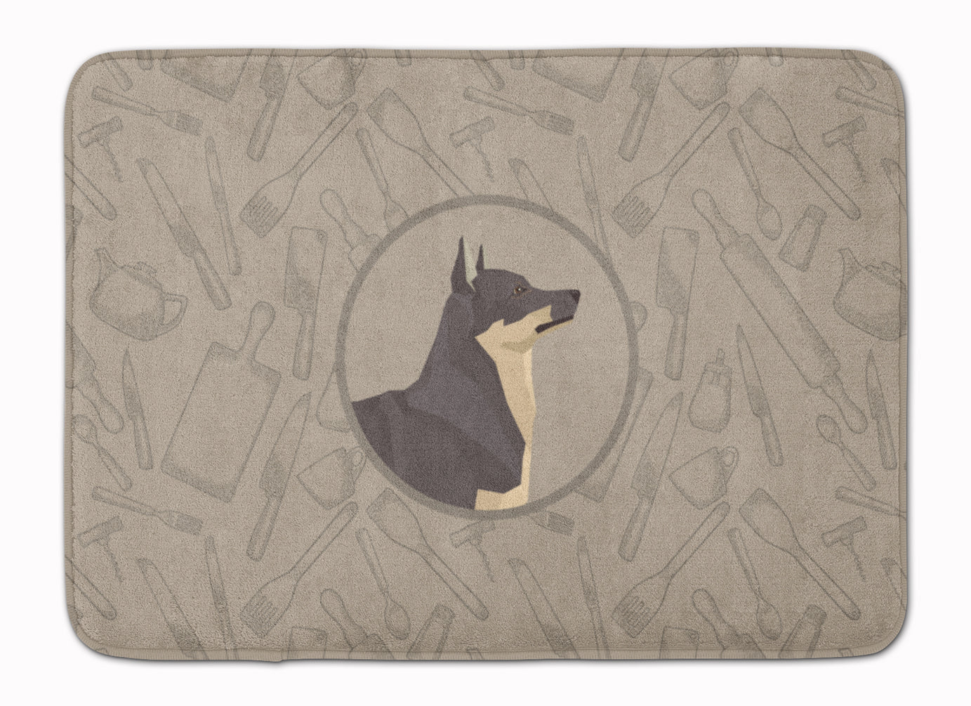 Swedish Vallhund In the Kitchen Memory Foam Kitchen Mat Machine Washable Anti-Fatigue Cushion Comfort Bath or Kitchen Rug