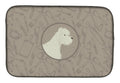 Westie In the Kitchen Dish Drying Mat Absorbent Dish Drying Mat Pad for Kitchen Counter Dish Drainer Mat for Countertop, 14 x 21", Multicolor