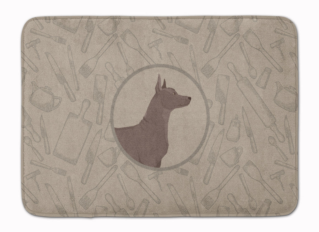 Mexican Hairless Dog Xolo In the Kitchen Memory Foam Kitchen Mat Machine Washable Anti-Fatigue Cushion Comfort Bath or Kitchen Rug