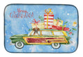 Merry Christmas Boxer Dish Drying Mat Absorbent Dish Drying Mat Pad for Kitchen Counter Dish Drainer Mat for Countertop, 14 x 21", Multicolor