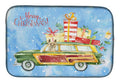 Merry Christmas Cairn Terrier Dish Drying Mat Absorbent Dish Drying Mat Pad for Kitchen Counter Dish Drainer Mat for Countertop, 14 x 21", Multicolor