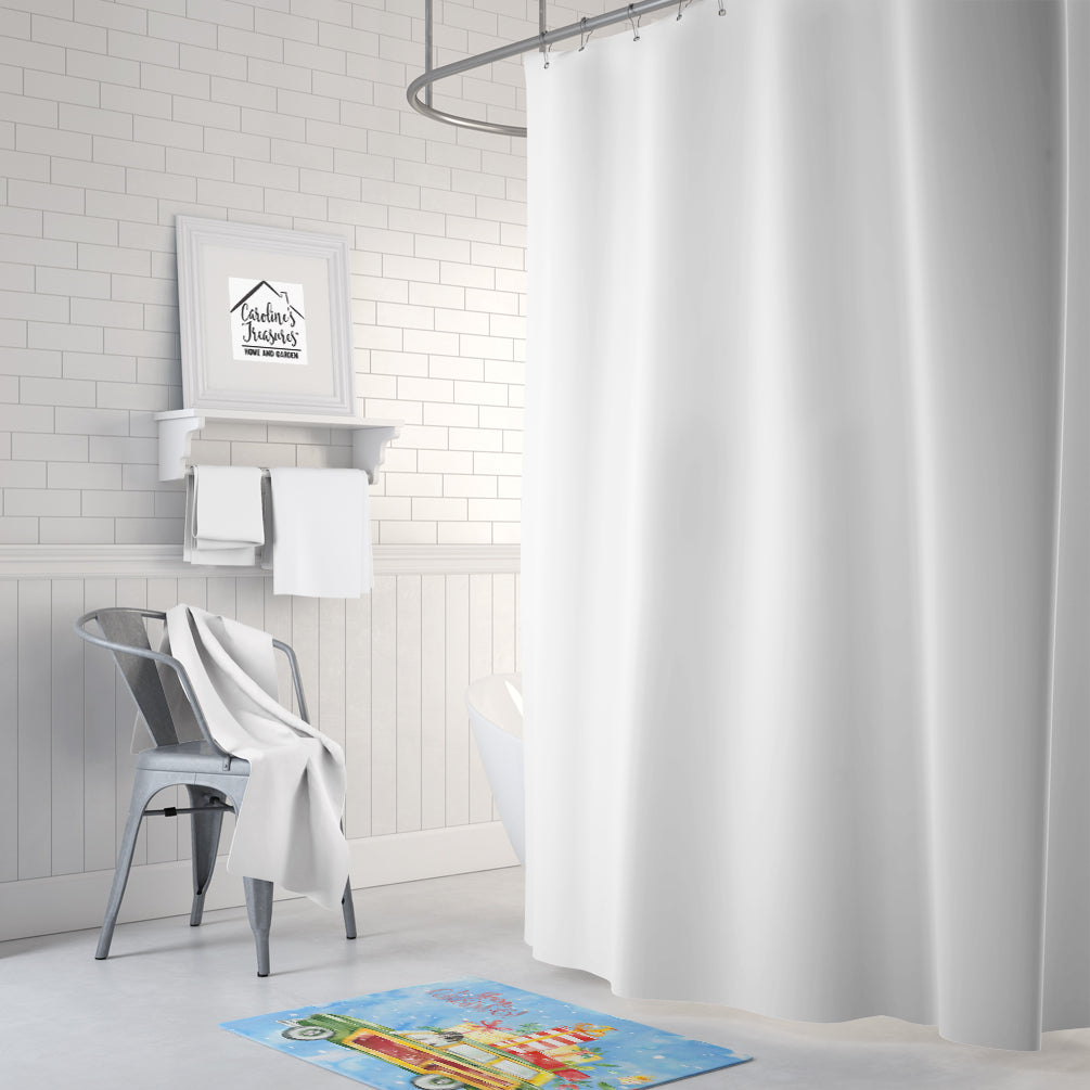 Merry Christmas English Pointer Memory Foam Kitchen Mat Machine Washable Anti-Fatigue Cushion Comfort Bath or Kitchen Rug