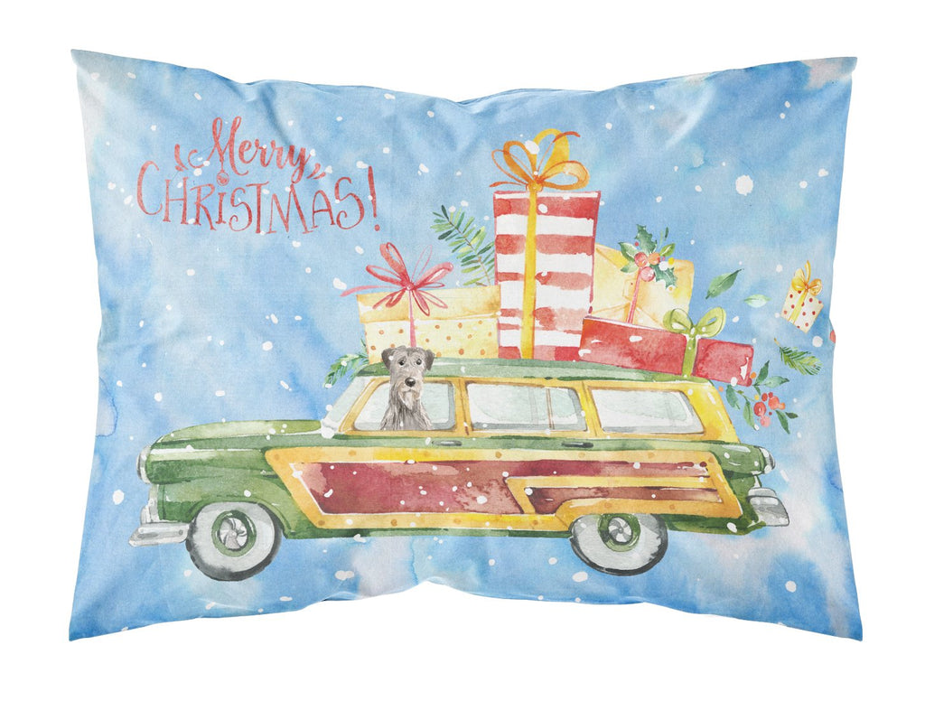 Merry Christmas Irish Wolfhound Standard Pillowcase Lightweight Super Soft Easy Care Decorative Artwork Pillowcase, Standard