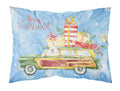 Merry Christmas Maltese Standard Pillowcase Lightweight Super Soft Easy Care Decorative Artwork Pillowcase, Standard