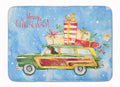 Merry Christmas Dachshund Memory Foam Kitchen Mat Machine Washable Anti-Fatigue Cushion Comfort Bath or Kitchen Rug