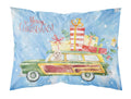 Merry Christmas Champagne Cockapoo Standard Pillowcase Lightweight Super Soft Easy Care Decorative Artwork Pillowcase, Standard