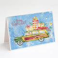Merry Christmas Labrador Retriever Yellow Greeting Cards Pack of 8 Blank Cards with Envelopes Whimsical A7 Size 5x7