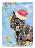 Christmas Lights Bouvier des Flandres House Flag 28x40 Porch Sleeve Pole Decorative Outside Yard Banner Artwork Wall Hanging, Polyester