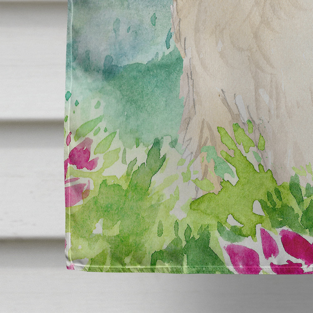 Mountian Flowers Spinone Italiano House Flag 28x40 Porch Sleeve Pole Decorative Outside Yard Banner Artwork Wall Hanging, Polyester