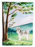 Under the Tree Shih Tzu Puppy House Flag 28x40 Porch Sleeve Pole Decorative Outside Yard Banner Artwork Wall Hanging, Polyester