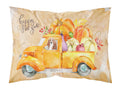 Fall Harvest Basset Hound Standard Pillowcase Lightweight Super Soft Easy Care Decorative Artwork Pillowcase, Standard