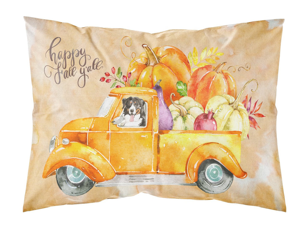 Fall Harvest Bernese Mountain Dog Standard Pillowcase Lightweight Super Soft Easy Care Decorative Artwork Pillowcase, Standard