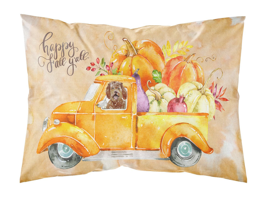 Fall Harvest Labradoodle Standard Pillowcase Lightweight Super Soft Easy Care Decorative Artwork Pillowcase, Standard