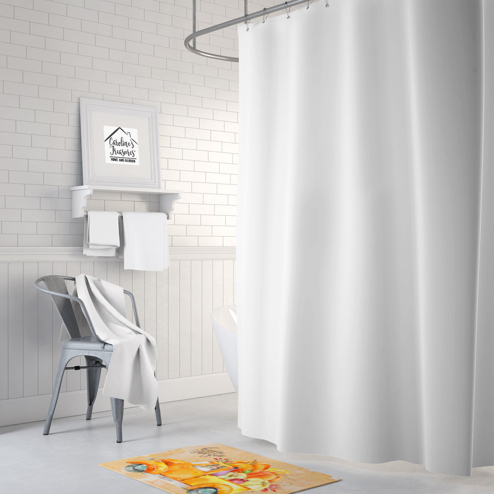 Fall Harvest Sheltie Memory Foam Kitchen Mat Machine Washable Anti-Fatigue Cushion Comfort Bath or Kitchen Rug