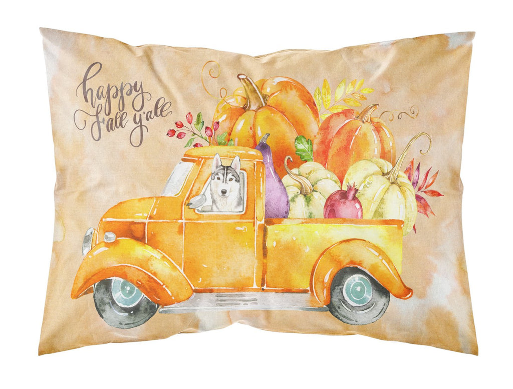 Fall Harvest Siberian Husky Standard Pillowcase Lightweight Super Soft Easy Care Decorative Artwork Pillowcase, Standard