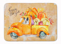 Fall Harvest French Bulldog Memory Foam Kitchen Mat Machine Washable Anti-Fatigue Cushion Comfort Bath or Kitchen Rug