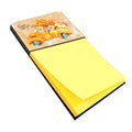 Fall Harvest Chihuahua Watercolor Sticky Note Holder Refillable Dispenser Desk Accessory 3x3 Pad Gift