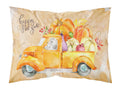 Fall Harvest White Poodle Standard Pillowcase Lightweight Super Soft Easy Care Decorative Artwork Pillowcase, Standard