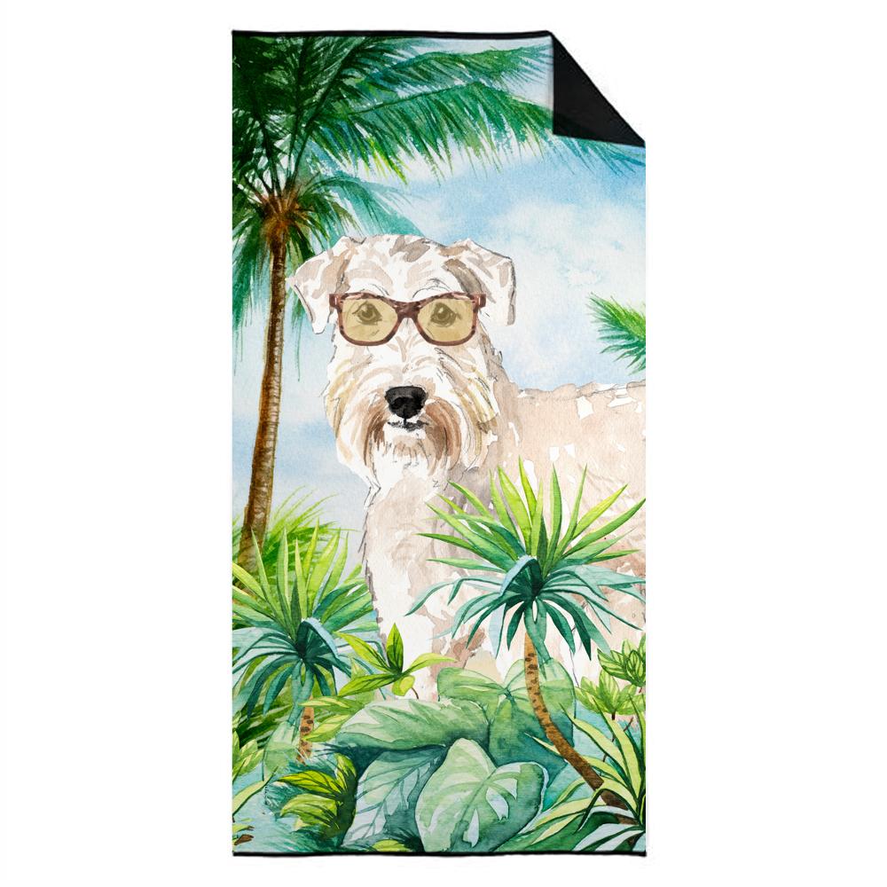 Wheaten Terrier Premium Beach Towel Oversized Towel Beach Blanket, Pool, Beach Essentials, Yoga, Premium Bath Towel, Quick Dry Plush