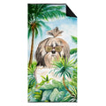 Shih Tzu Premium Beach Towel Oversized Towel Beach Blanket, Pool, Beach Essentials, Yoga, Premium Bath Towel, Quick Dry Plush