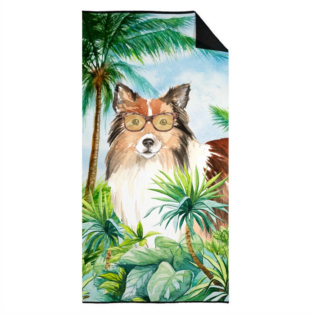 Sheltie Premium Beach Towel Oversized Towel Beach Blanket, Pool, Beach Essentials, Yoga, Premium Bath Towel, Quick Dry Plush