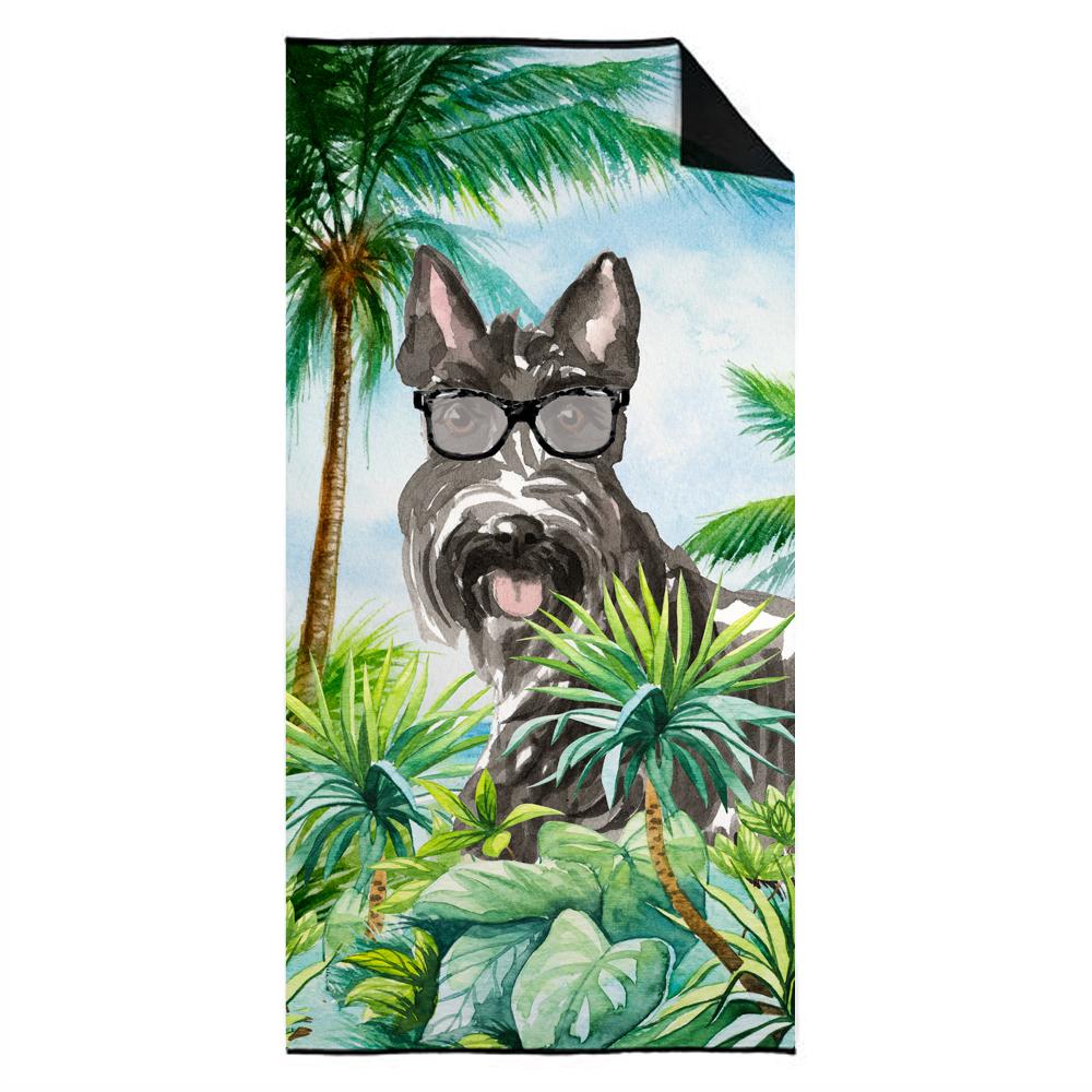 Scottish Terrier Premium Beach Towel Oversized Towel Beach Blanket, Pool, Beach Essentials, Yoga, Premium Bath Towel, Quick Dry Plush