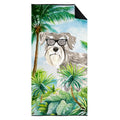 Schnauzer #1 Premium Beach Towel Oversized Towel Beach Blanket, Pool, Beach Essentials, Yoga, Premium Bath Towel, Quick Dry Plush