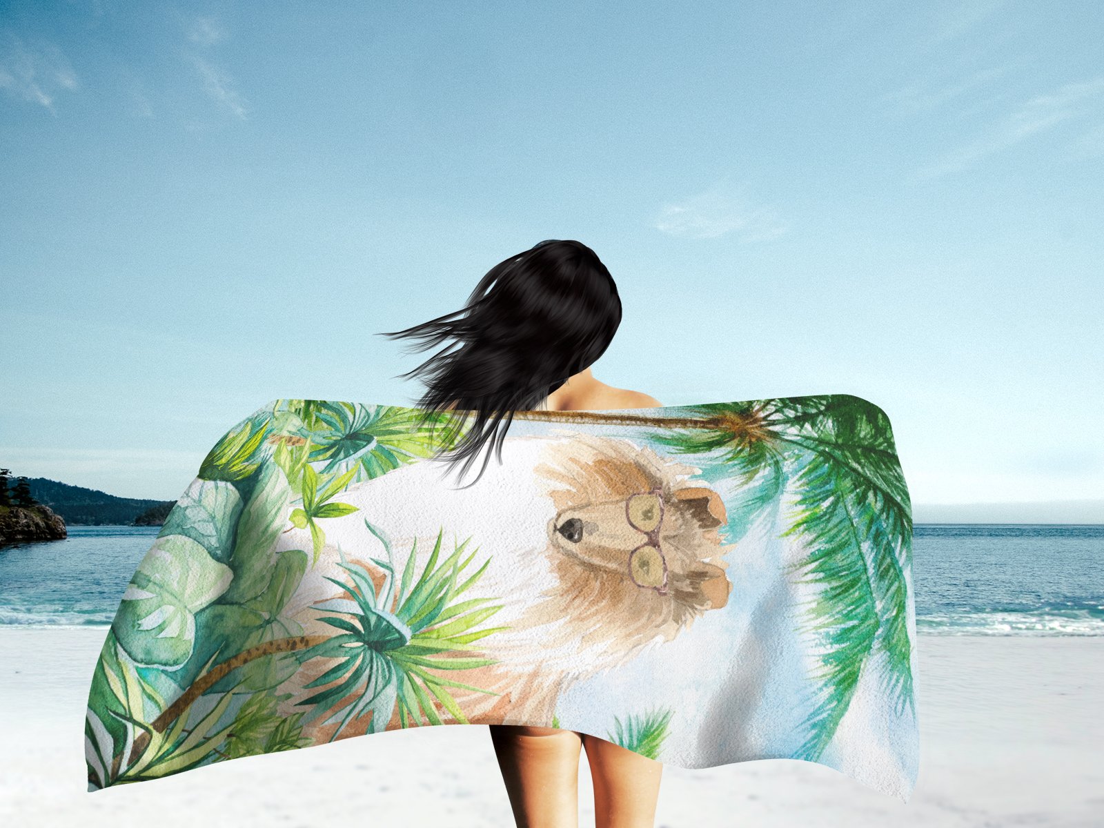Collie Premium Beach Towel Oversized Towel Beach Blanket, Pool, Beach Essentials, Yoga, Premium Bath Towel, Quick Dry Plush