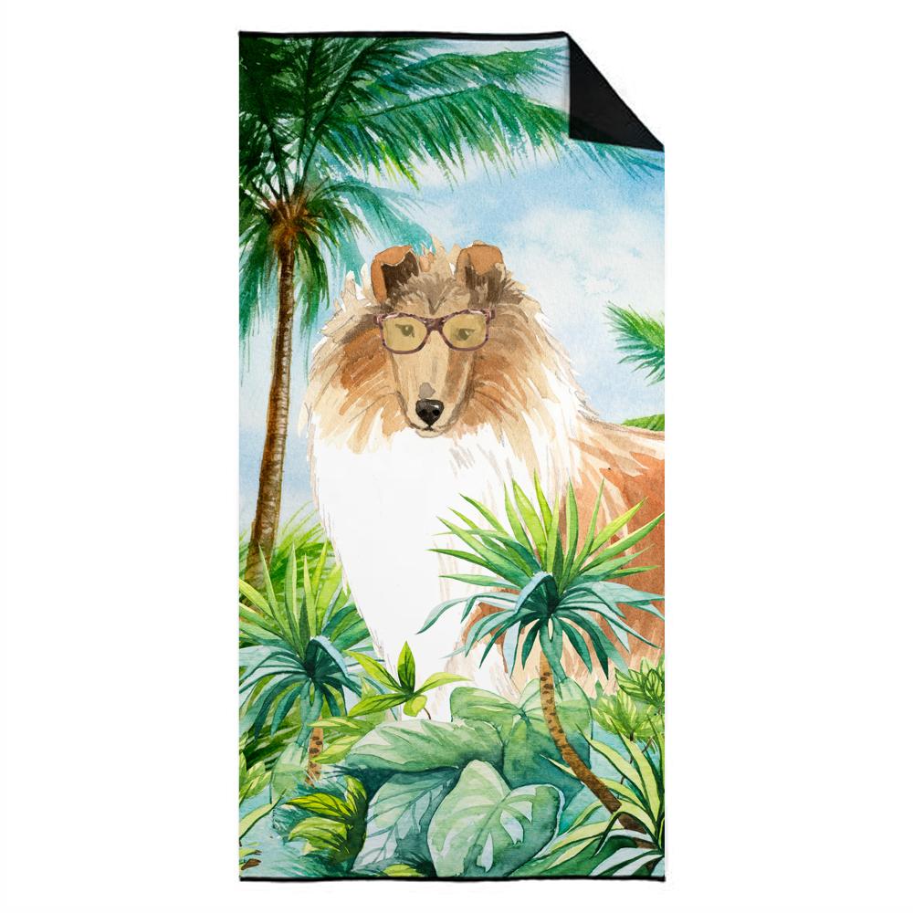 Collie Premium Beach Towel Oversized Towel Beach Blanket, Pool, Beach Essentials, Yoga, Premium Bath Towel, Quick Dry Plush