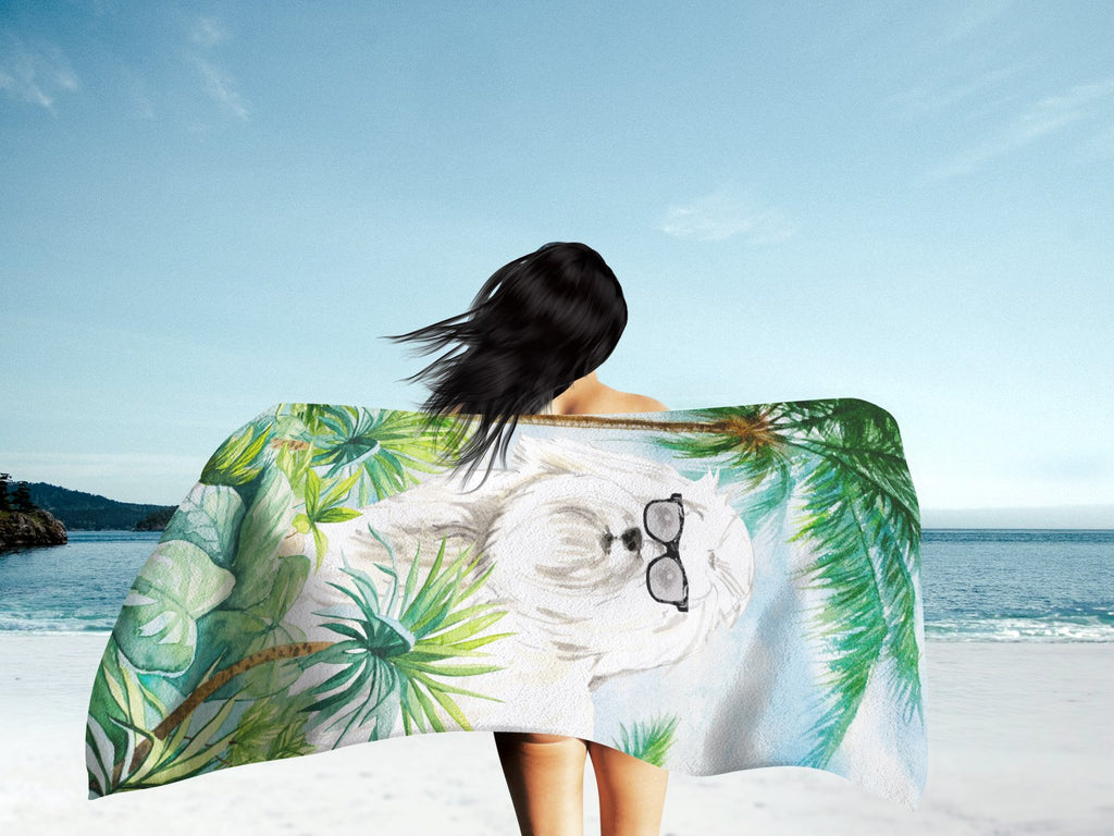 Maltese Premium Beach Towel Oversized Towel Beach Blanket, Pool, Beach Essentials, Yoga, Premium Bath Towel, Quick Dry Plush