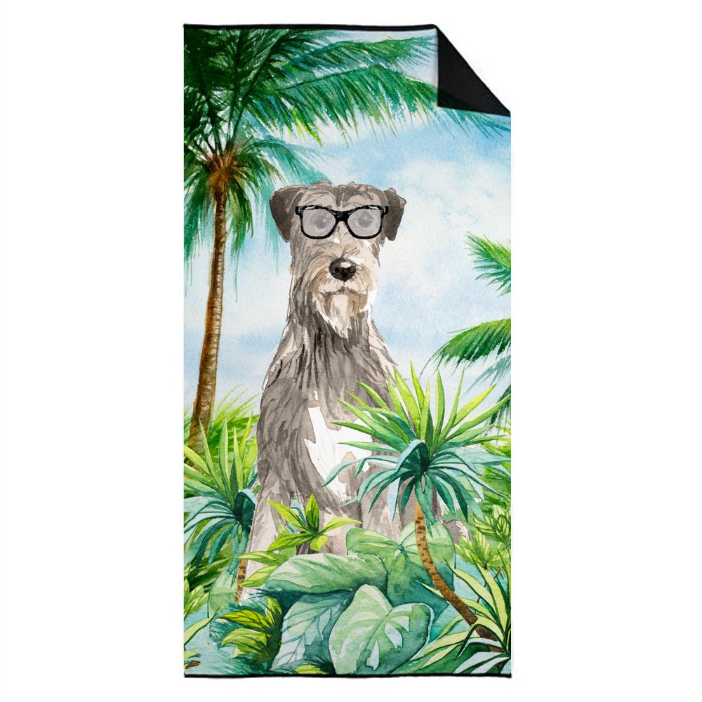 Irish Wolfhound Premium Beach Towel Oversized Towel Beach Blanket, Pool, Beach Essentials, Yoga, Premium Bath Towel, Quick Dry Plush
