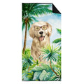 Golden Retriever Premium Beach Towel Oversized Towel Beach Blanket, Pool, Beach Essentials, Yoga, Premium Bath Towel, Quick Dry Plush