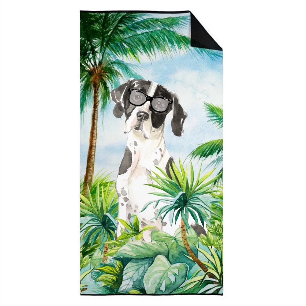 English Pointer Premium Beach Towel Oversized Towel Beach Blanket, Pool, Beach Essentials, Yoga, Premium Bath Towel, Quick Dry Plush