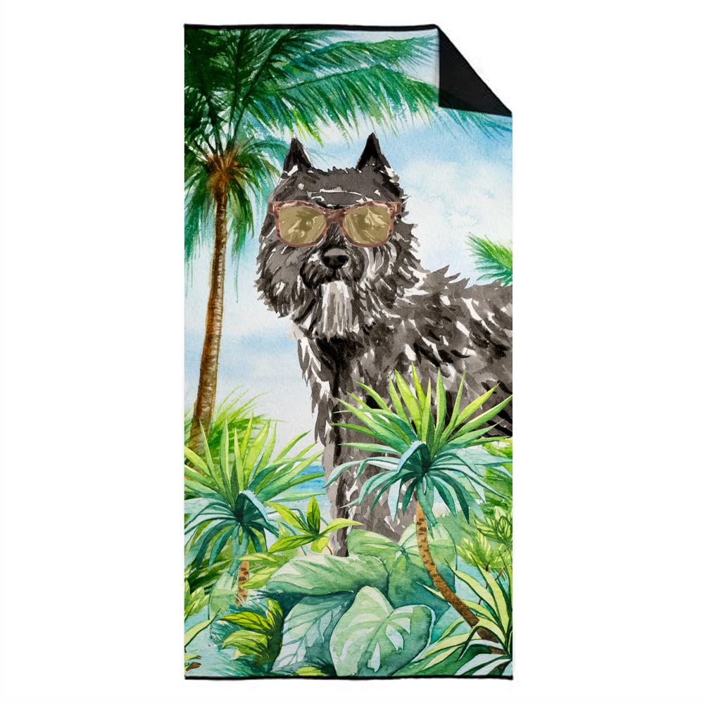 Bouvier des Flandres Premium Beach Towel Oversized Towel Beach Blanket, Pool, Beach Essentials, Yoga, Premium Bath Towel, Quick Dry Plush