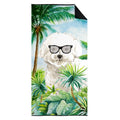 Bichon Frise Premium Beach Towel Oversized Towel Beach Blanket, Pool, Beach Essentials, Yoga, Premium Bath Towel, Quick Dry Plush
