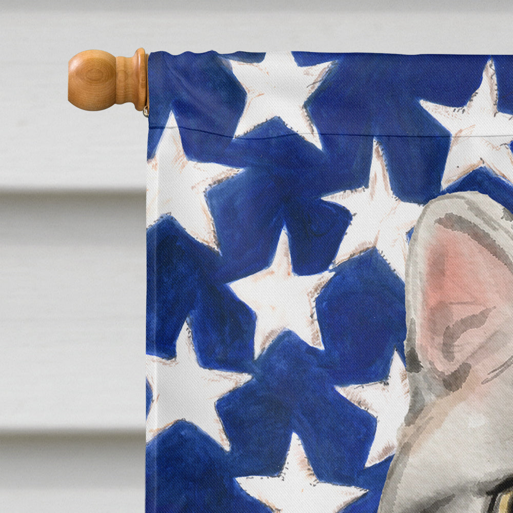 American Shorthair American Flag House Flag 28x40 Porch Sleeve Pole Decorative Outside Yard Banner Artwork Wall Hanging, Polyester