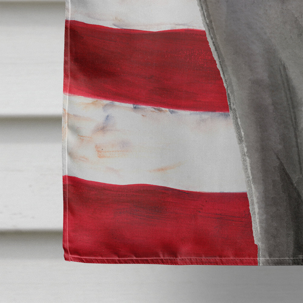 Blue Russian American Flag House Flag 28x40 Porch Sleeve Pole Decorative Outside Yard Banner Artwork Wall Hanging, Polyester