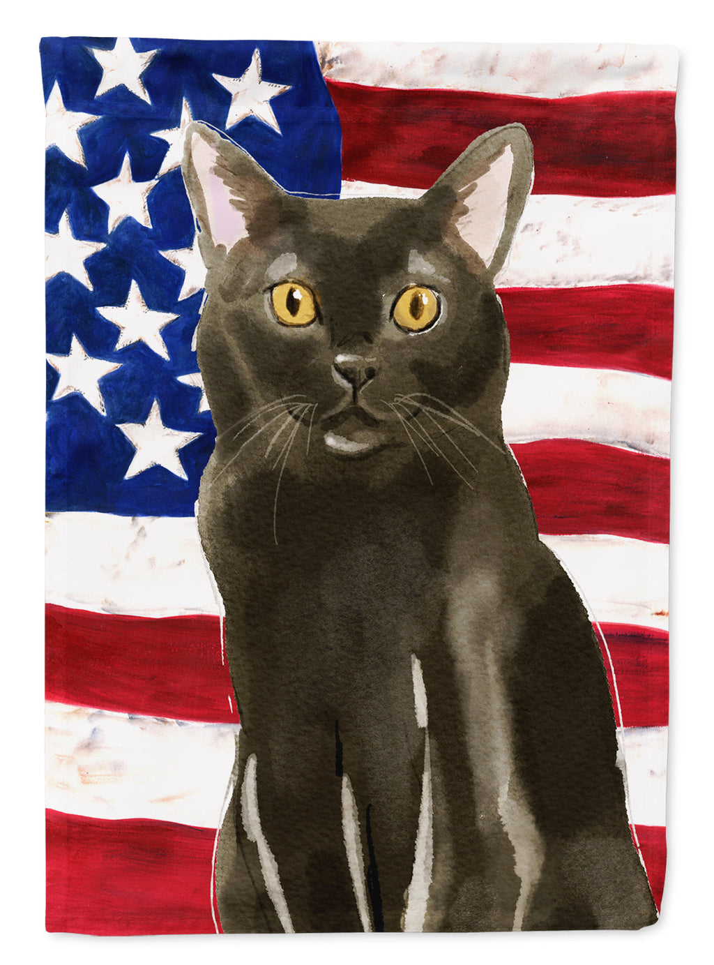 Bombay American Flag House Flag 28x40 Porch Sleeve Pole Decorative Outside Yard Banner Artwork Wall Hanging, Polyester
