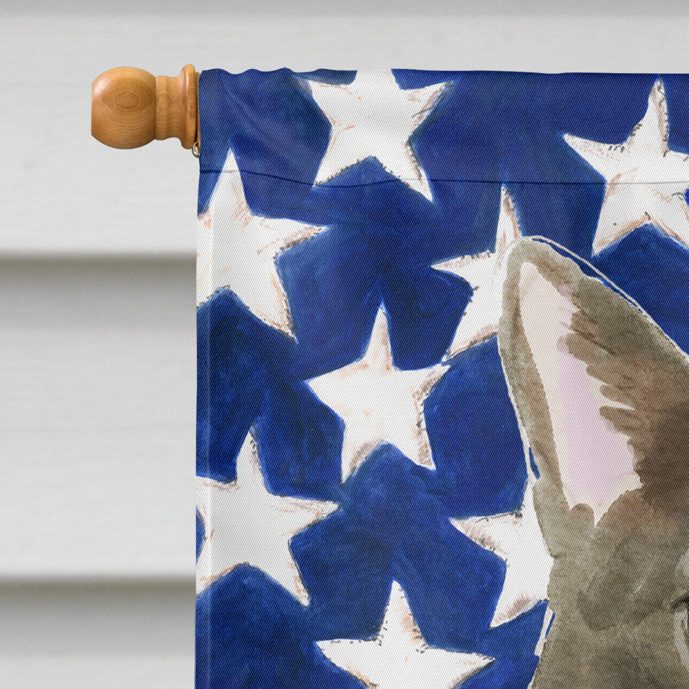 Bombay American Flag House Flag 28x40 Porch Sleeve Pole Decorative Outside Yard Banner Artwork Wall Hanging, Polyester