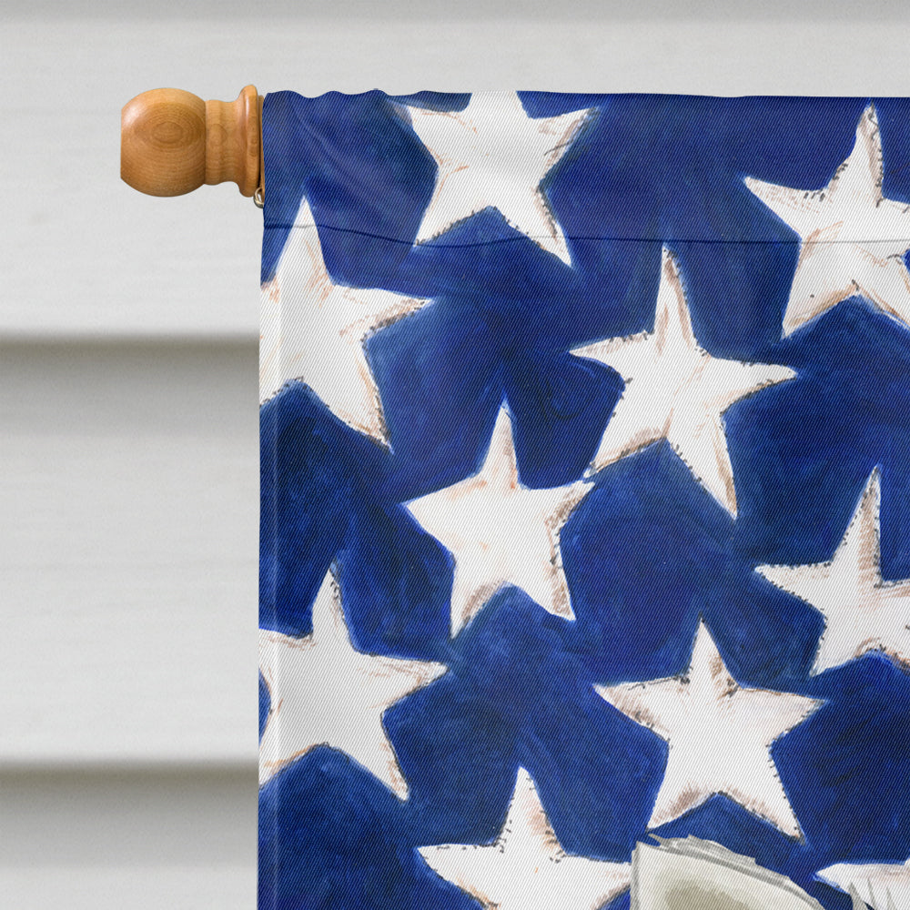 Persian American Flag House Flag 28x40 Porch Sleeve Pole Decorative Outside Yard Banner Artwork Wall Hanging, Polyester