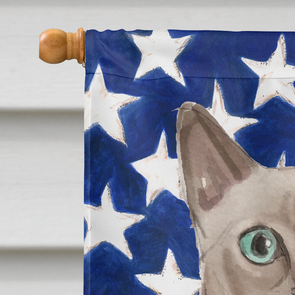 Tonkinese American Flag House Flag 28x40 Porch Sleeve Pole Decorative Outside Yard Banner Artwork Wall Hanging, Polyester