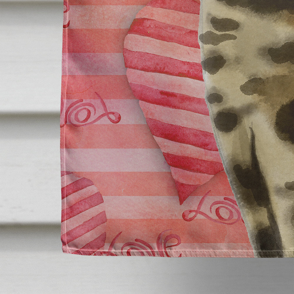 Bengal Cat Love House Flag 28x40 Porch Sleeve Pole Decorative Outside Yard Banner Artwork Wall Hanging, Polyester