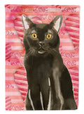Bombay Cat Love House Flag 28x40 Porch Sleeve Pole Decorative Outside Yard Banner Artwork Wall Hanging, Polyester