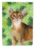Abyssinian Shamrock House Flag 28x40 Porch Sleeve Pole Decorative Outside Yard Banner Artwork Wall Hanging, Polyester