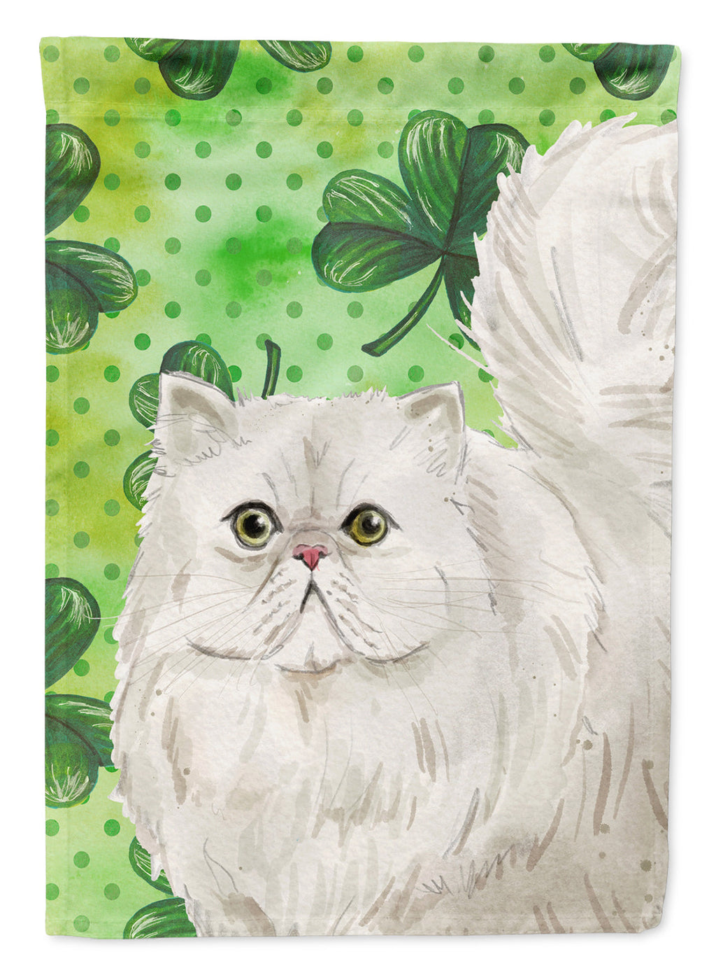Persian Shamrock House Flag 28x40 Porch Sleeve Pole Decorative Outside Yard Banner Artwork Wall Hanging, Polyester