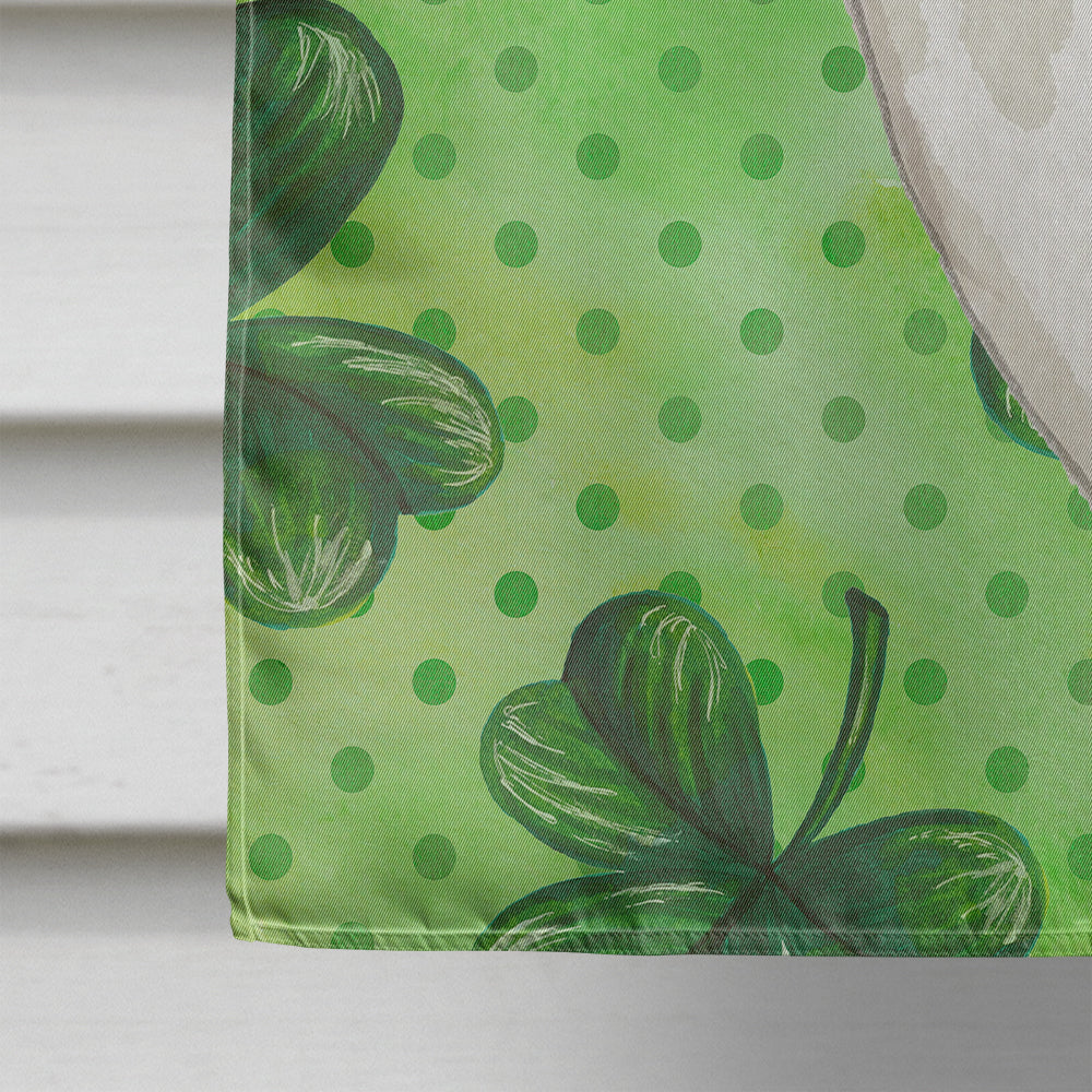 Scottish Fold Shamrock House Flag 28x40 Porch Sleeve Pole Decorative Outside Yard Banner Artwork Wall Hanging, Polyester