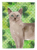 Tonkinese Shamrock House Flag 28x40 Porch Sleeve Pole Decorative Outside Yard Banner Artwork Wall Hanging, Polyester